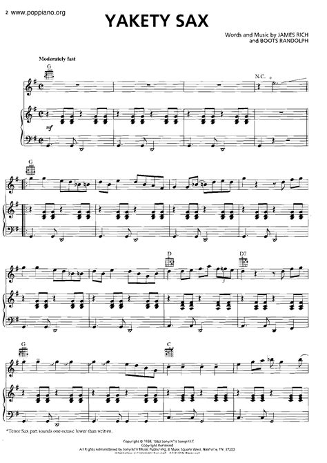 download yakety sax|yakety sax sheet music free.